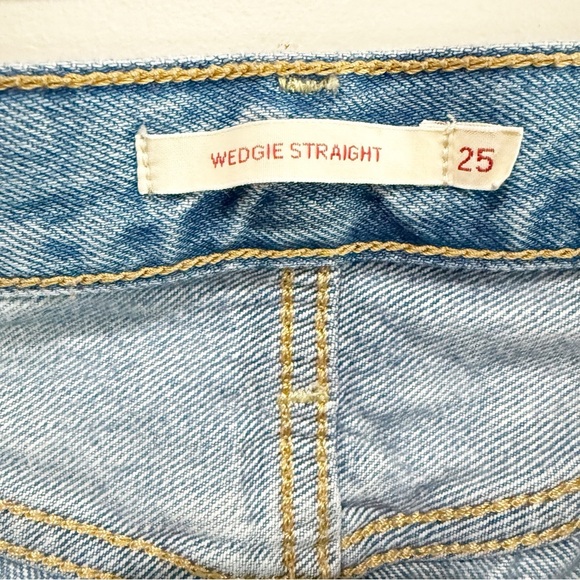 LEVI’S 501 Premium Wedgie Straight Jeans Size 25 - Picture 9 of 14